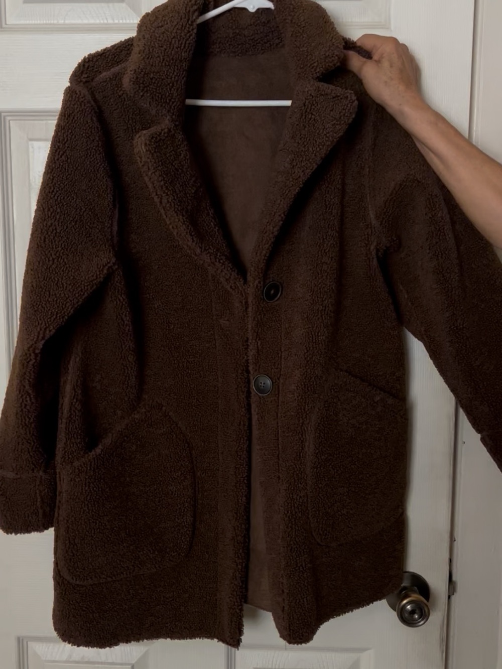 Zara Sherpa Coat Reversible